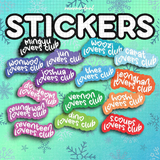 Seventeen Lovers Club Sticker Pack (15 stickers)